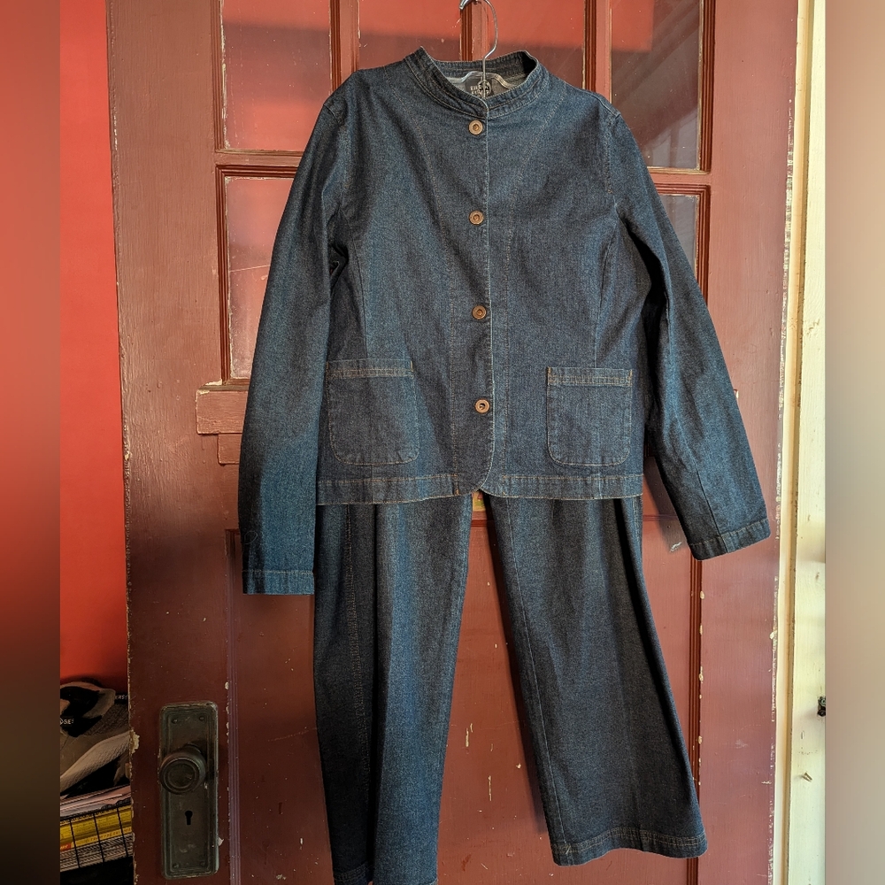Eileen Fisher petite denim set